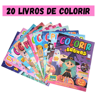 Kit 20 Revistinha Livro educativo de Colorir Infantil p/ Kit Festa Lembrancinha Prenda em Oferta na Shopee