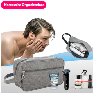 Bolsa nécessaire de maquiagem Bolsa de cosméticos para artigos de viagem ao ar livre Masculina em Oferta na Shopee