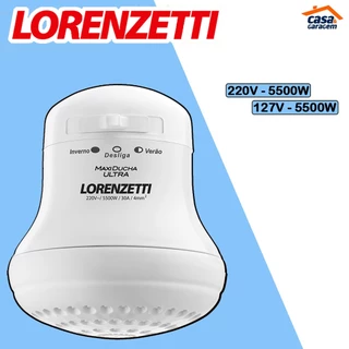 Chuveiro Maxi Ducha Ultra 5500W 127v e 220v Lorenzetti