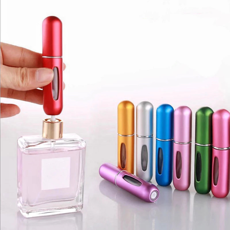 KIT 12 Pcs Porta Perfume Recarregavel Portatil Spray 5ml