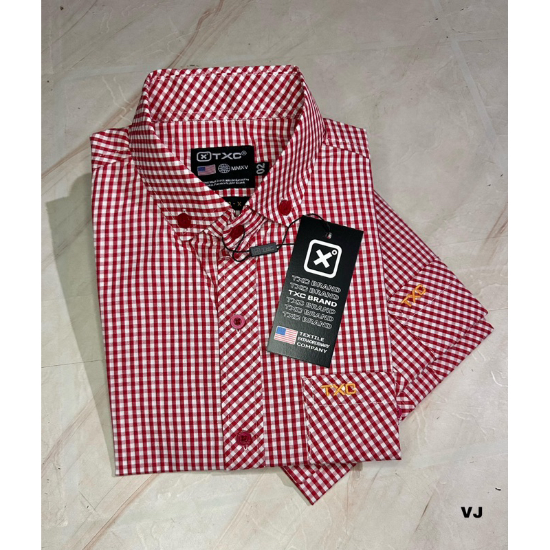 Camisa Social Menino Manga Curta - DDILKE - Vermelha - 9-10 Anos - Algodão