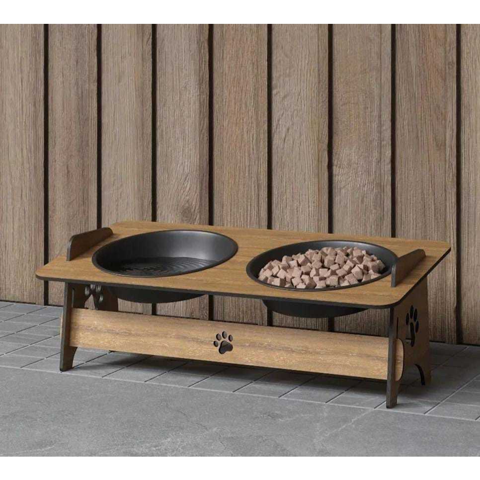Comedouro Elevado em MDF para Pets - Conforto e Estilo | Caprioli - Vista Principal