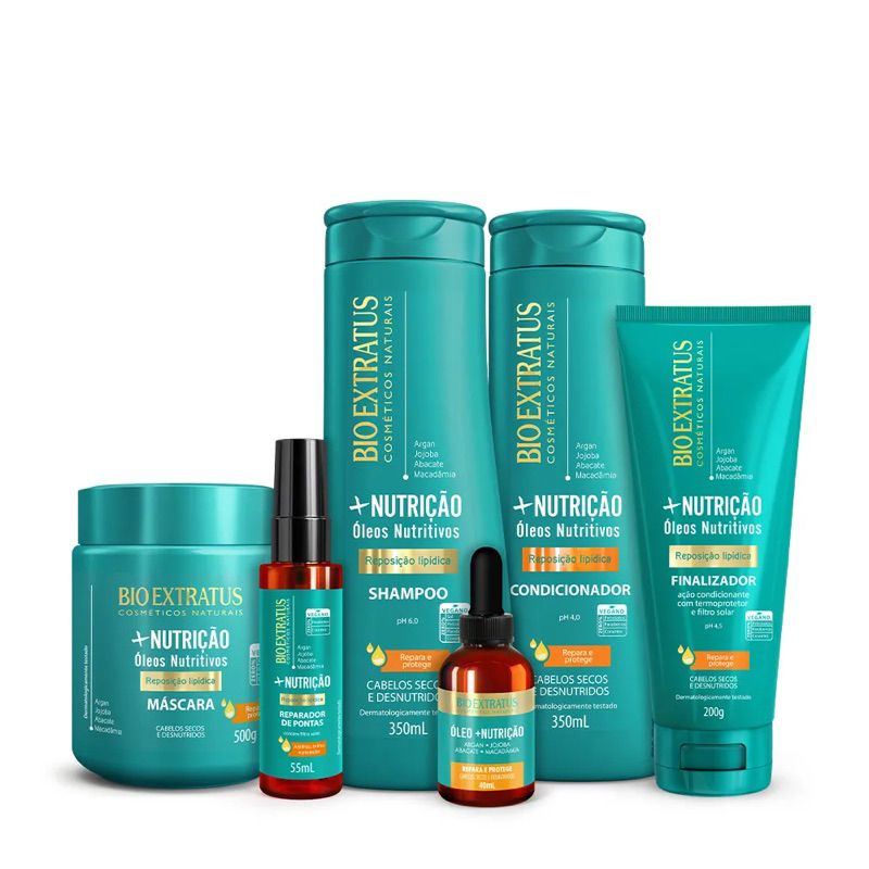 BIOEXTRATUS + NUTRIÇÃO CABELOS SECOS