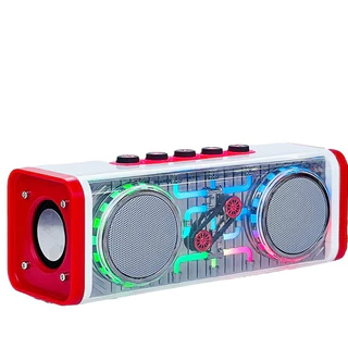 Caixa De Som Portátil BluetoothTransparente Mecha Technology Subwoofer Presente de áudio ao ar livre