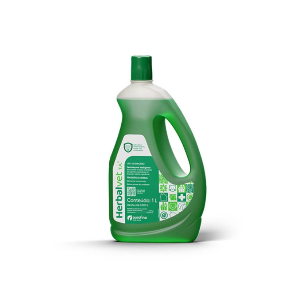 Herbalvet Desinfetante Bactericida Ourofino - 1 Litro em Promoção
