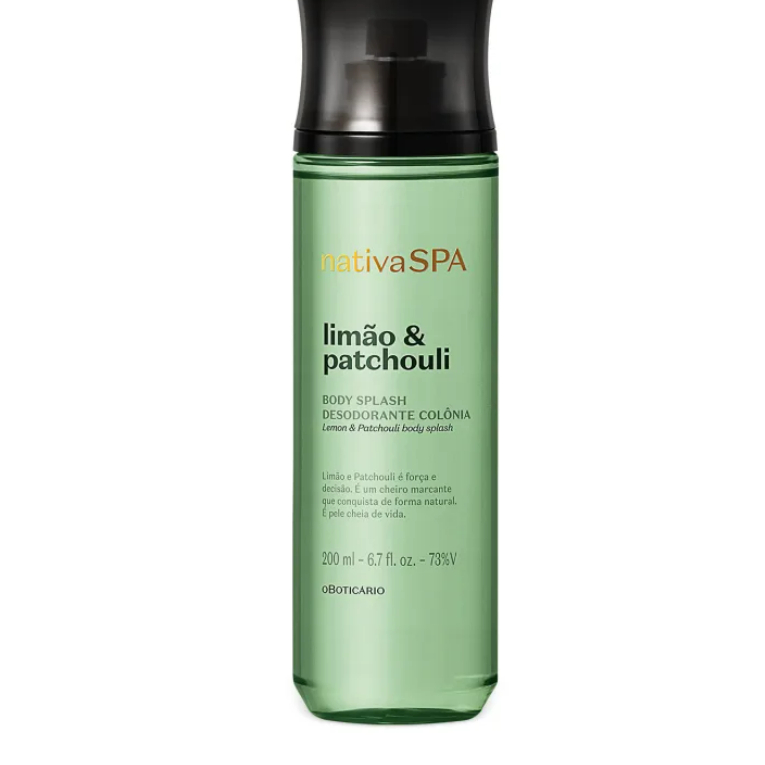 Desodorante Colônia Body Splash Nativa SPA Limão e Patchouli 200ml ...