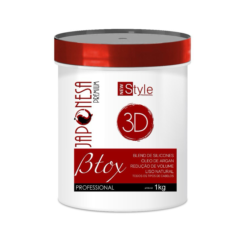 BTOX CAPILAR 3D JAPONESA REDUTORA ANTIFRIZZ BRILHO INTENSO