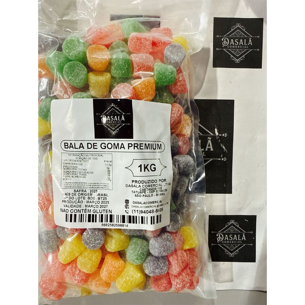 Bala De Goma Colorida Premium | Shopee Brasil