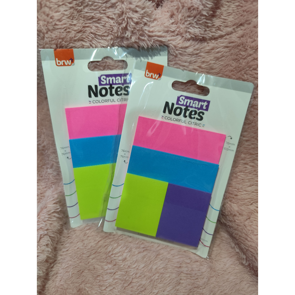 Bloco de notas Smart Notes Colorful Citric 4 Blocos c/ 25 Fls cada ...