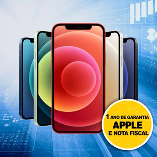 Celular iPhone 12 64GB e 256GB Na caixa lacrado e com 1 ano de garantia Apple