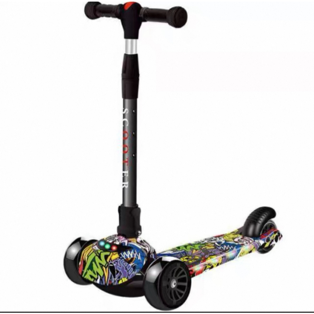 Patinete Infantil Com 3 Rodas Dobrável colorido 70kg | Shopee Brasil