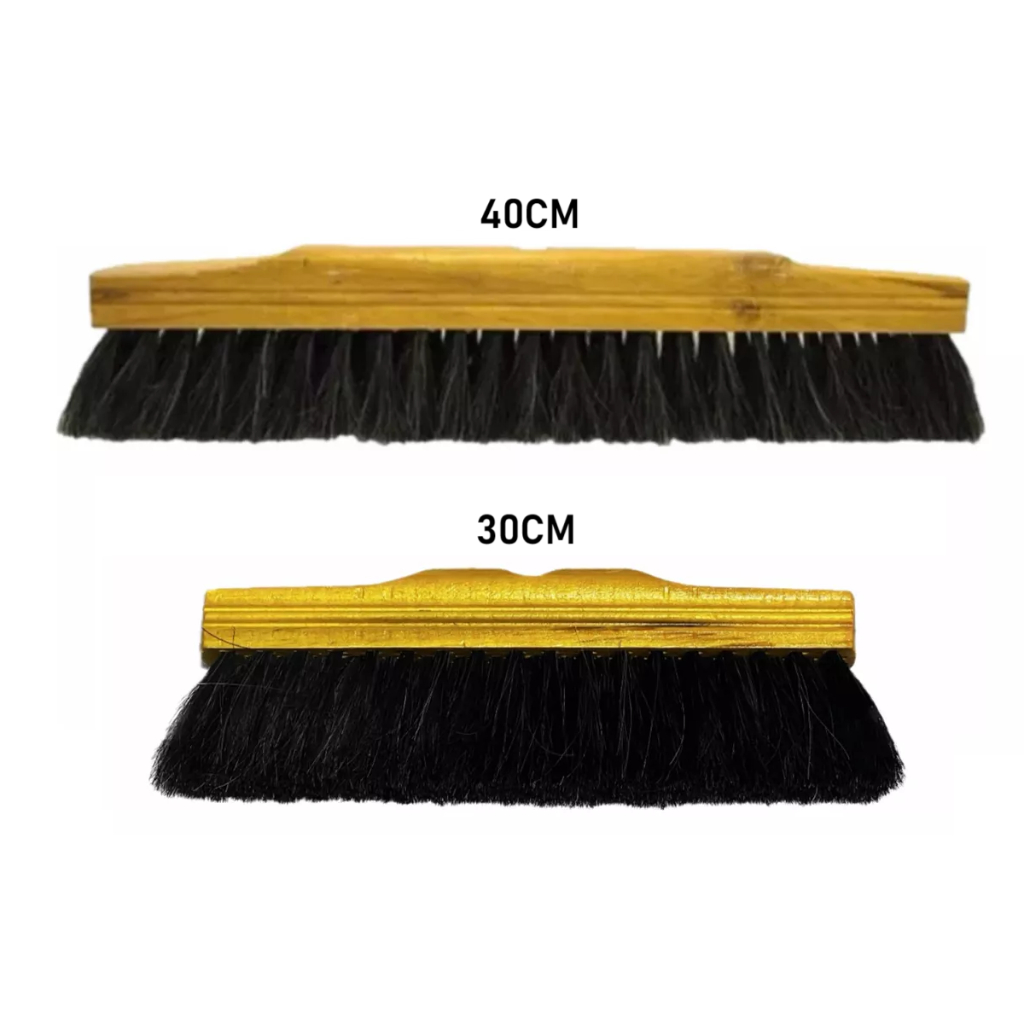 Kit Vassoura Pelo Animal 40cm E Outra 30cm Crina Cavalo (Sem Cabo )