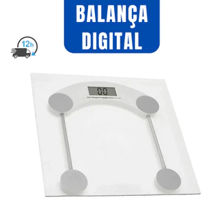 Balança Digital Corporal Alta Precisão Quadrada 180kg Vidro Temperado em Oferta na Shopee
