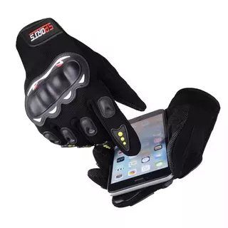 Luva Motociclista Sensível ao Toque Esportiva Com Proteção Touch Screen Motoqueiro Motocross Moto
