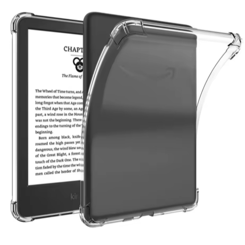 Capa Transparente Silicone TPU Para Kindle 11/12th 6" C2V2L3/RS23CV (2022/2024)/ Kindle Paperwhite 12 SA568B/SA569P 7"