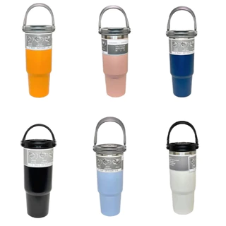 Garrafa Térmica 1200ML Com Alça Flip Tumbl Aço Inoxidável Isolamento Térmico Com Canudo