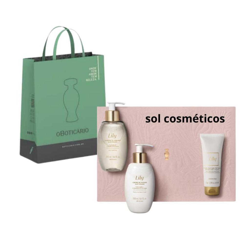 Kit Presente Lily Cuidados ( 3 itens) Dia das Mães | O Boticário ...