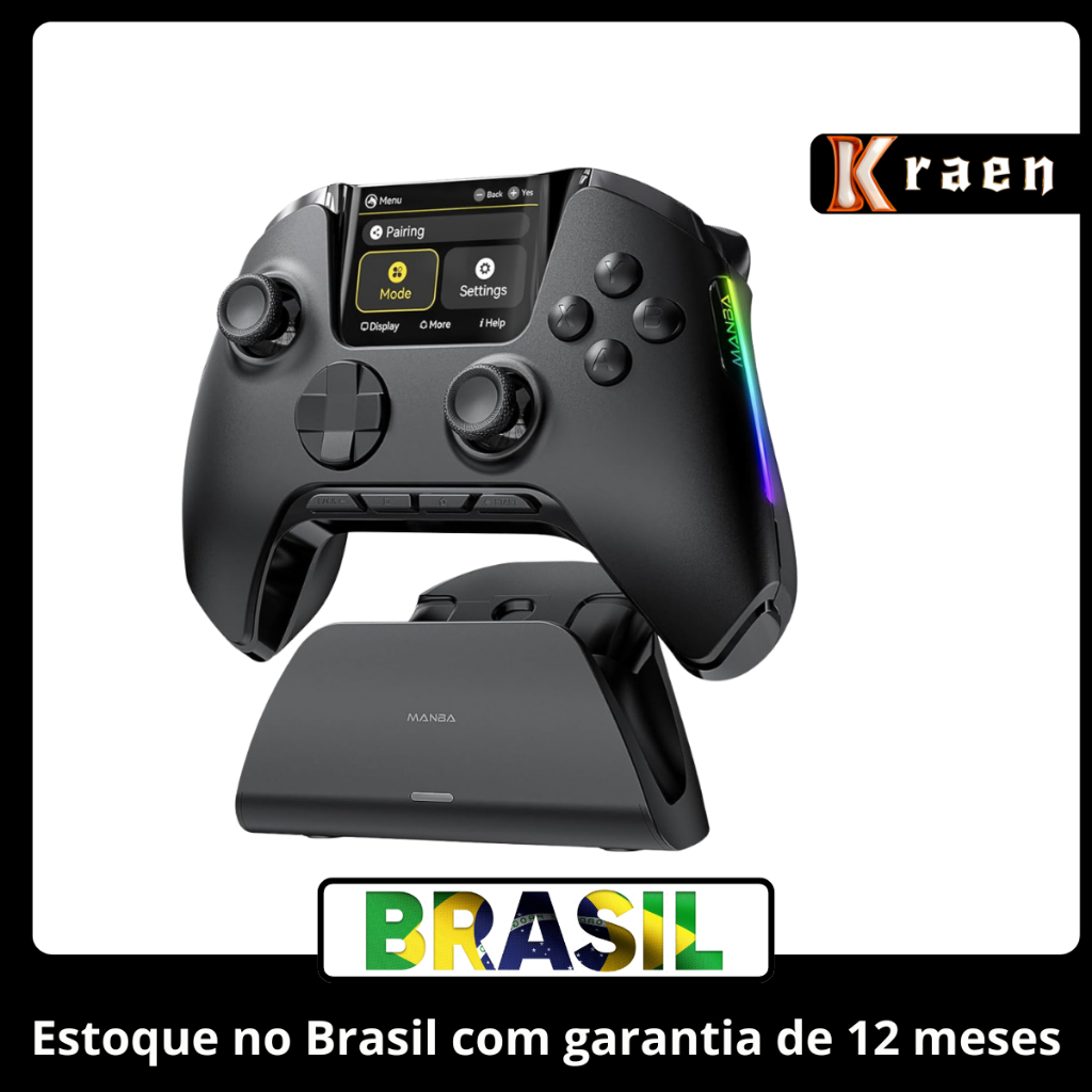 Controle Mamba One Ultimate Sem Fio Tela Lcd Bluetooth