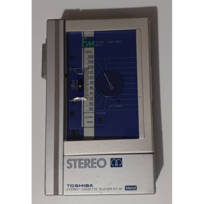 Rádio Walkman Toshiba Stereo Cassette Player KT-S1 (ler descrição)