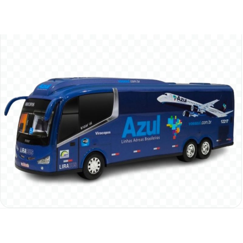 MINIATURA de ônibus Azul Linhas Aéreas 48 centímetros colecionável ...