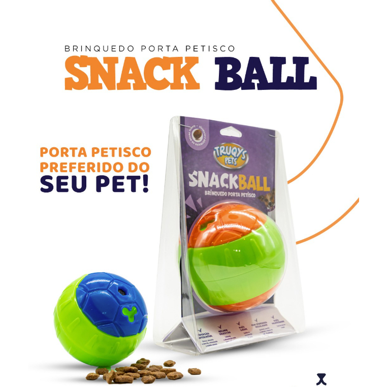 SNACK BALL BRINQUEDO PORTA PETISCO PARA CACHORROS DIVERTIMENTO BRINCAR ...