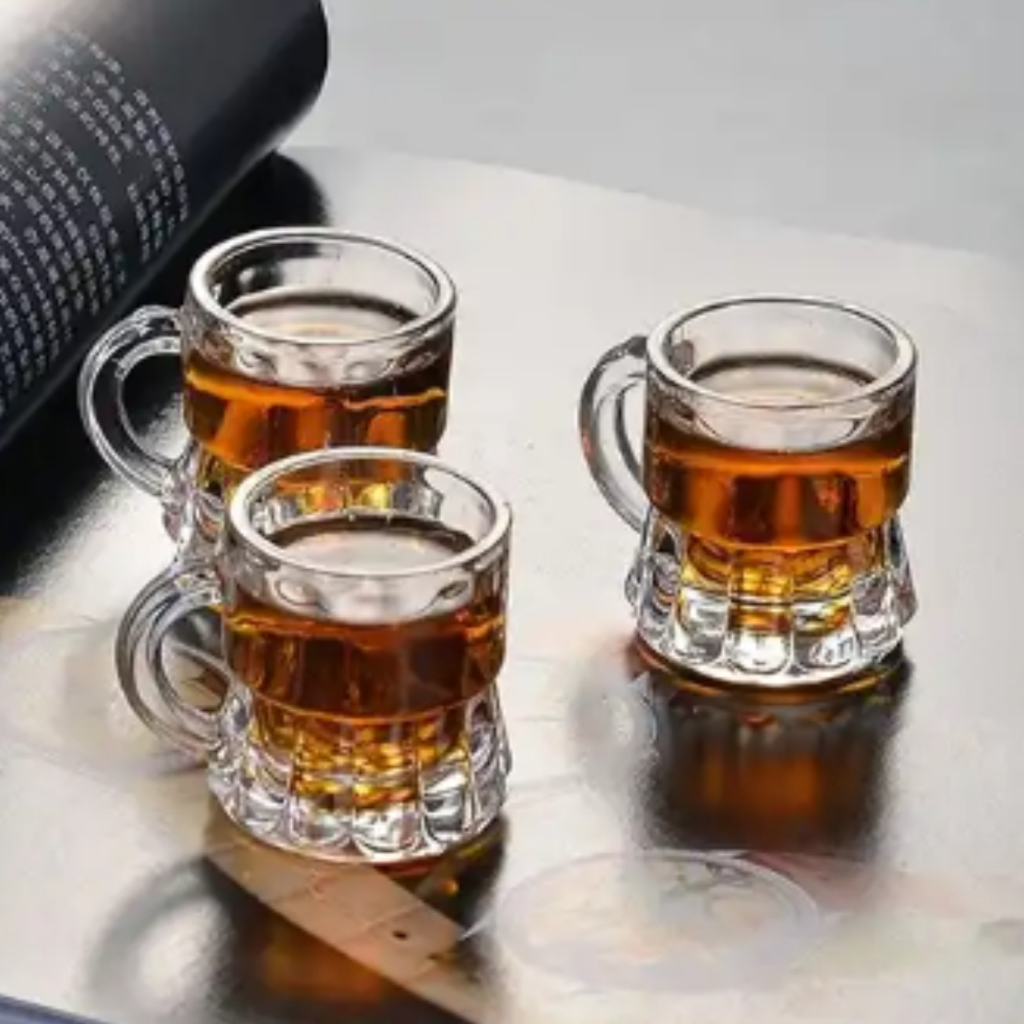 Jogo com 6 Mini Copos Shot 25ml – Ideal para Licor, Café, Drinks ...