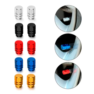 Kit Tampinha Bico Válvula Pneu Carro Moto Tampa Alumínio Bicicleta Bike Estilo Proteção Par 4 Peças em Oferta na Shopee