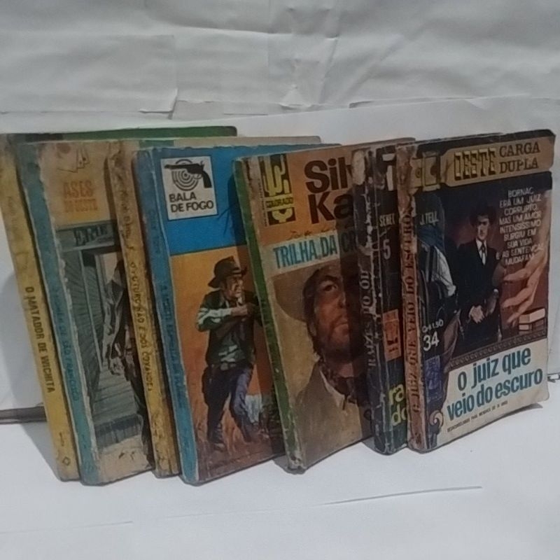 Livro de Bolso de Faroeste Kit com Sete unidades. | Shopee Brasil