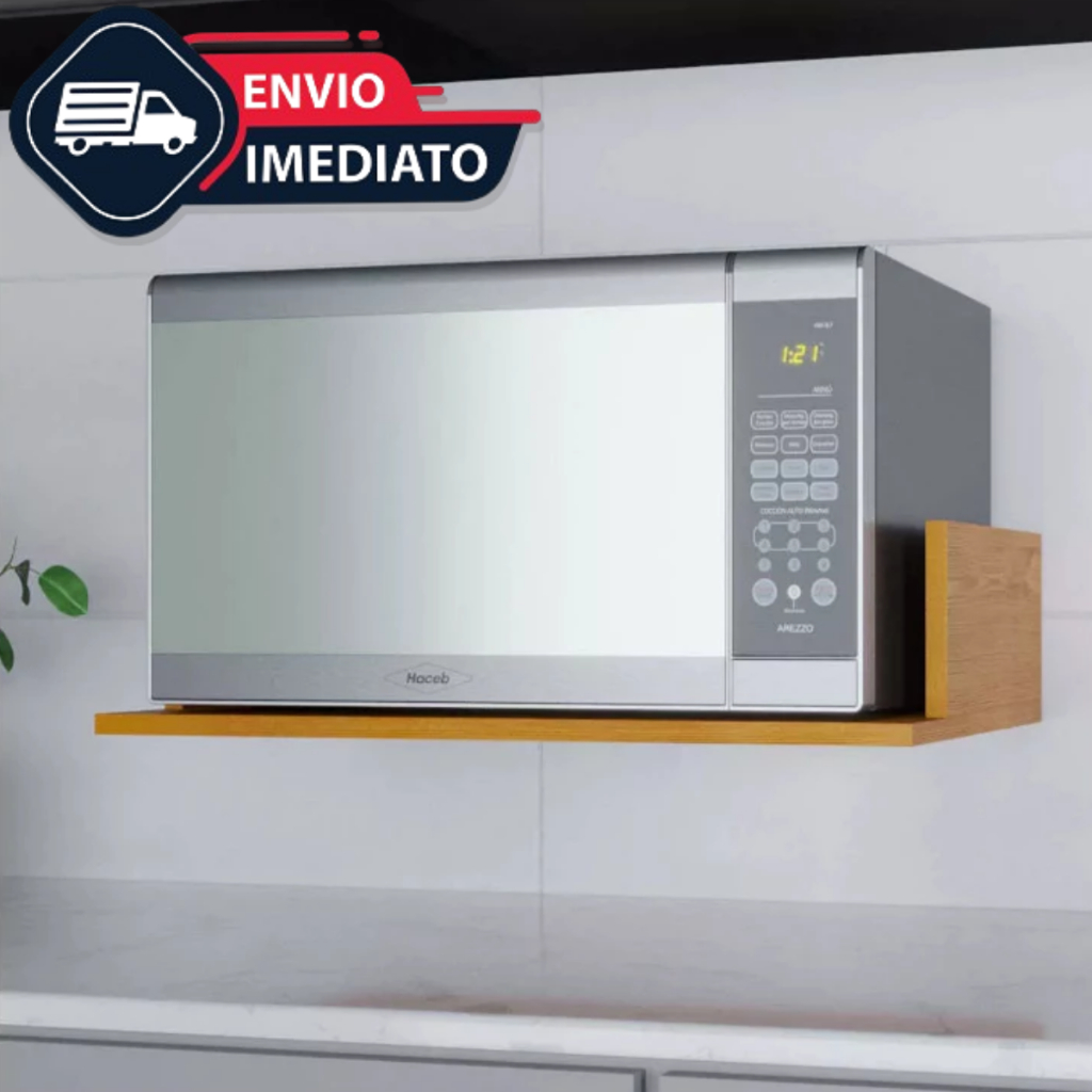 Prateleira Suporte Para Microondas Forno Airfryer Impressora Nicho Mdf Apoio Base 60cm