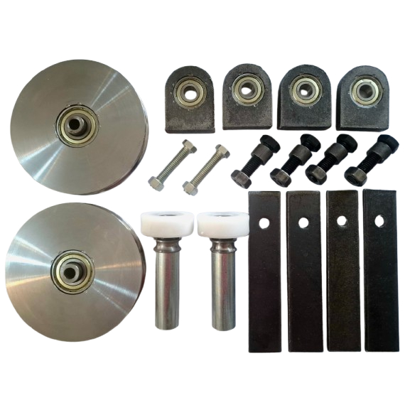 Kit Portão Basculante Roldanas 4 Polegadas - Modelo 4 | Shopee Brasil