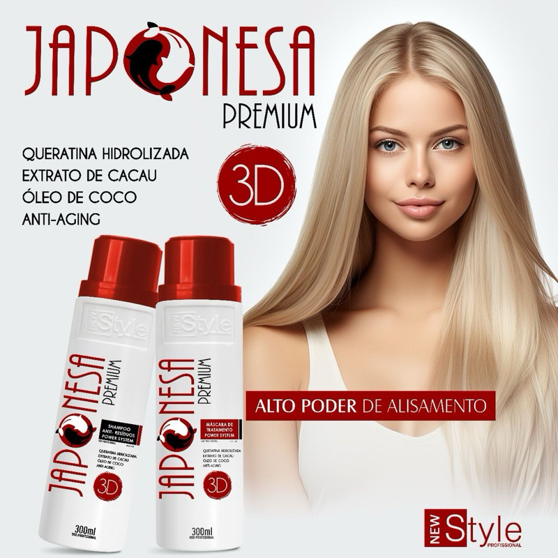 SEMI DEFINITIVA 3D JAPONESA PREMIUM LISO DURADOURA ESPELHADO