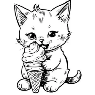 80 Desenhos de gatinhos para colorir  Tamanho A4  (ENCADERNADO) em Oferta na Shopee