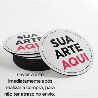 10 Porta Copos Em Neopreene Personalizado Redondo Com Arte