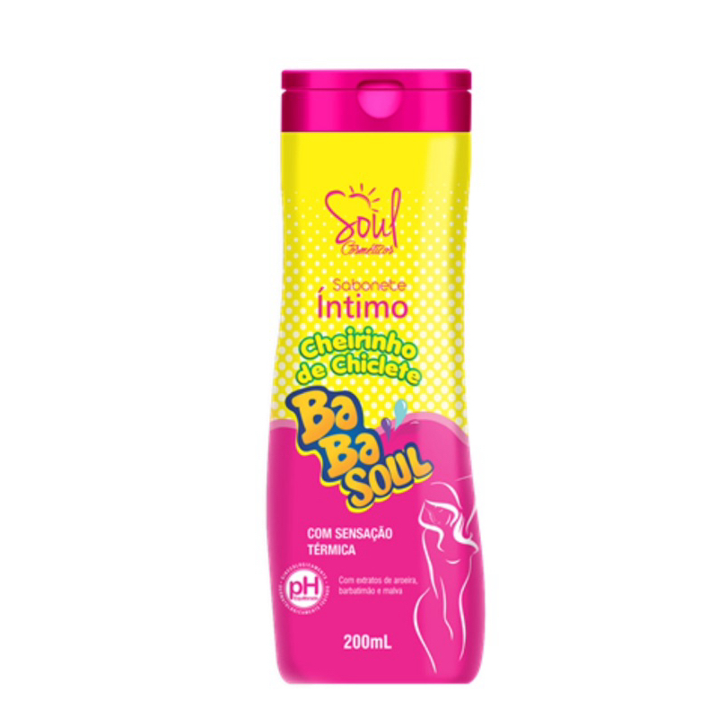 SABONETE ÍNTIMO BABA SOUL – CHEIRINHO DE CHICLETE – 200ML | Shopee Brasil