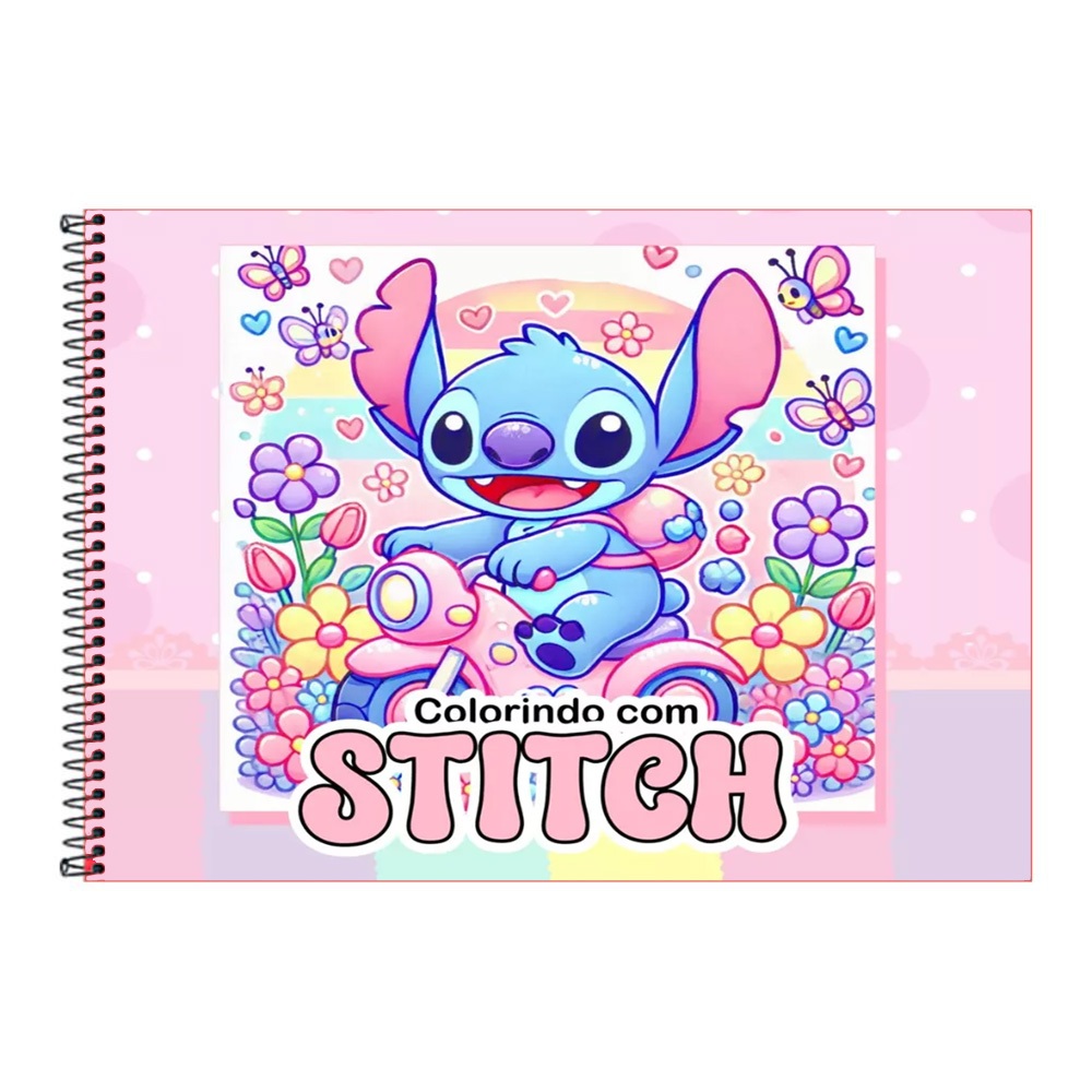 Colorindo Ilustrações Livro de Pintar do Stitch | Shopee Brasil