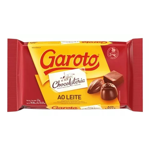Barra de chocolate Ao Leite 2,1kg - Garoto
