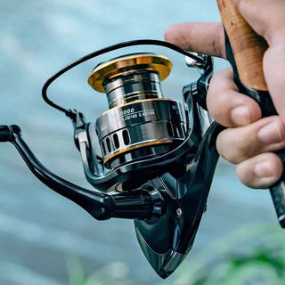 Molinete De Pesca De Metal EVA HD1000-7000 Max Arraste 10kg Cana Em Água Salgada