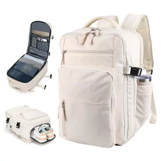 Mochila de Viagem Feminina Multifuncional Reforçada Impermeável Expansível Mochila para Notebook