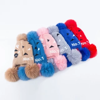 Gorro Touca Infantil Moda Criança Menino Menina Tricotado Quente Fashion MZ0369-H em Oferta na Shopee