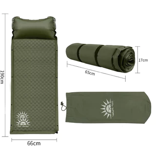 Colchonete Auto Inflável Ao Ar Livre Com Almofada Travesseiro, Auto-Rebounding,Impermeavel 190*66cm