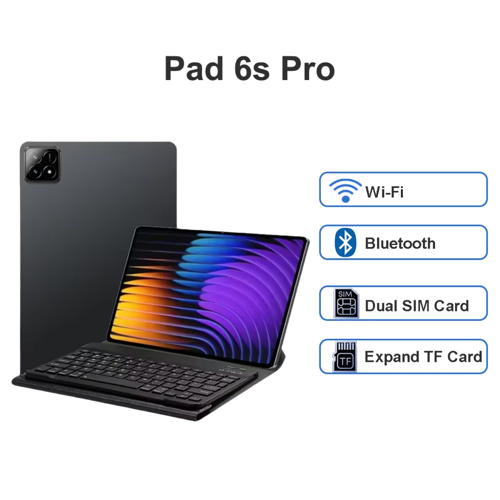 Pad 6S Pro Android Tablet PC Android 13 10.1inches 12GB RAM 512GB
