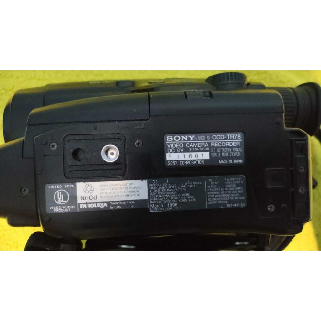 Câmera Filmadora Sony Video 8 Handycam CCD-TR78 8mm sem garantia