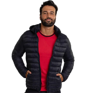 Jaqueta Casaco Bobojaco Puffer Preta Corta Vento Masculino em Oferta na Shopee