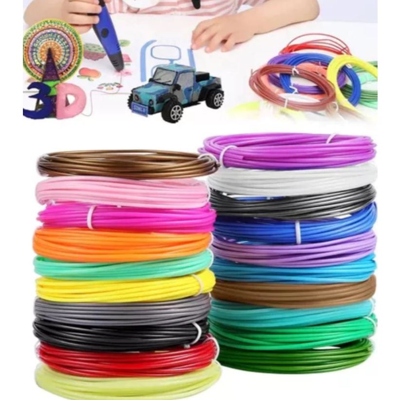 Kit Filamentos para Caneta 3D - 10 cores 30 metros Kit Iniciante ...
