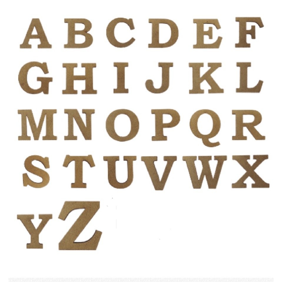 Letras e Números 30cm MDF 9mm Kit Diversos | Shopee Brasil