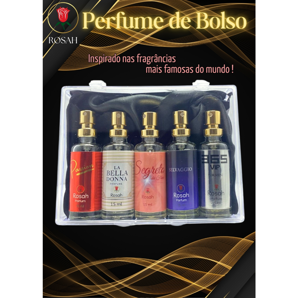 Perfume de Bolso 15ml - Alta Fixação | Inspirado nas Melhores ...