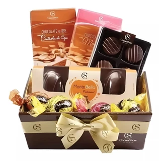 Cesta De Chocolates Presente Cacau Show em Oferta na Shopee