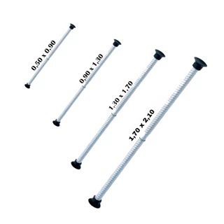 Varão Regulável Tubo Extensível para Cortina de Box /Pia Aluminio