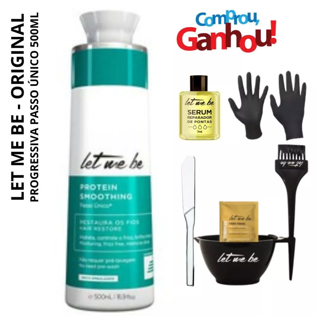 Let Me Be Passo Único 500ml + Óleo + Sache + Kit Aplicação + Espátula