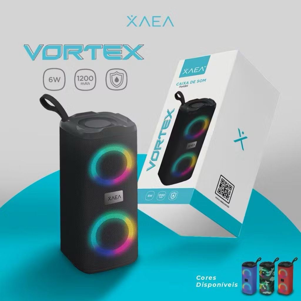 Caixa de som Vortex Bluetooh | Shopee Brasil